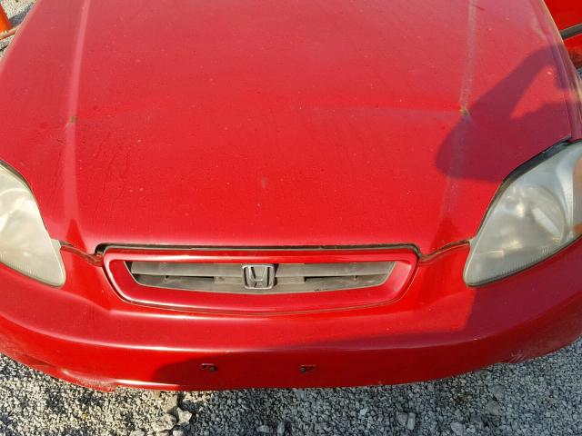 1HGEJ6122WL084322 - 1998 HONDA CIVIC DX RED photo 7