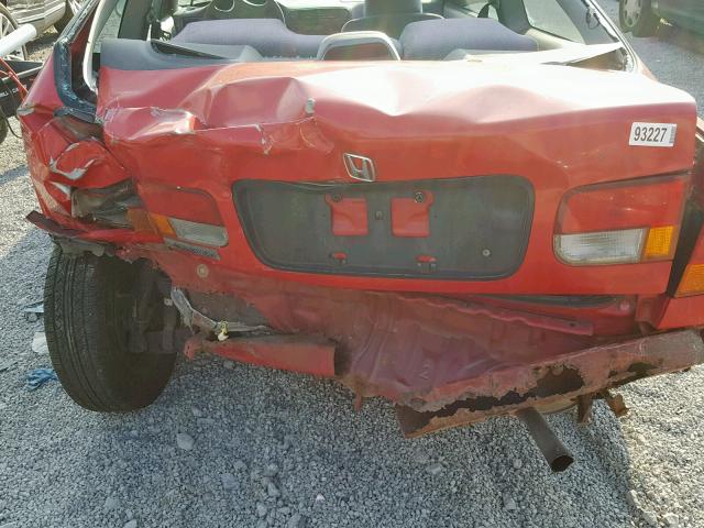 1HGEJ6122WL084322 - 1998 HONDA CIVIC DX RED photo 9