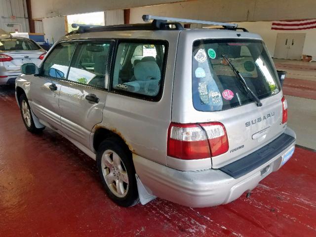 JF1SF65651H757606 - 2001 SUBARU FORESTER S Gümüş foto 3