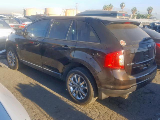 2FMDK4JC4DBA94315 - 2013 FORD EDGE SEL PURPLE photo 3