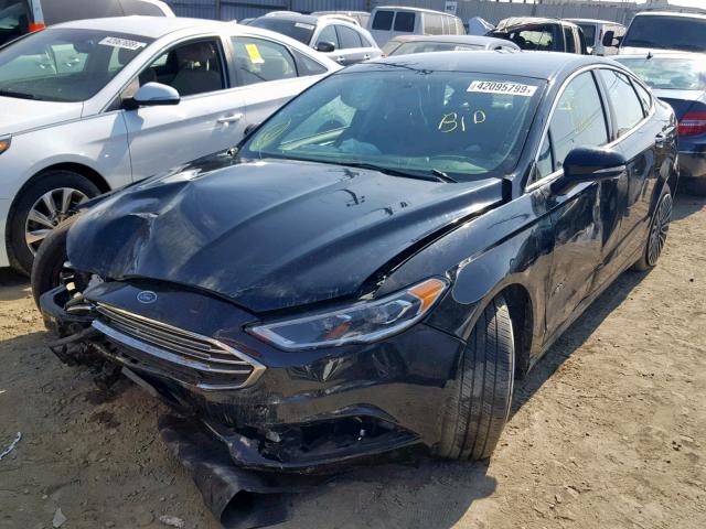 3FA6P0RU4JR192350 - 2018 FORD FUSION TIT BLACK photo 2