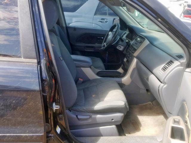 5FNYF28196B049122 - 2006 HONDA PILOT LX BLACK photo 5