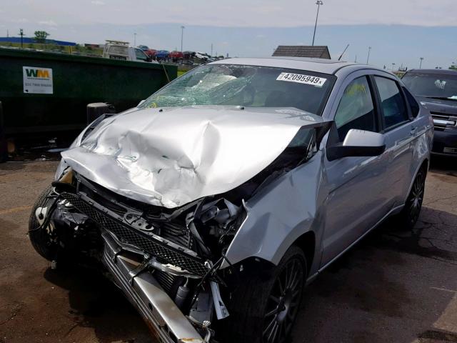 1FAHP3GN2BW162901 - 2011 FORD FOCUS SES SILVER photo 2