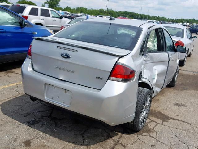 1FAHP3GN2BW162901 - 2011 FORD FOCUS SES SILVER photo 4