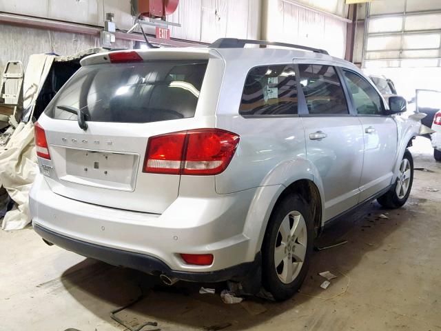 3D4PG1FG0BT539165 - 2011 DODGE JOURNEY MA SILVER photo 4