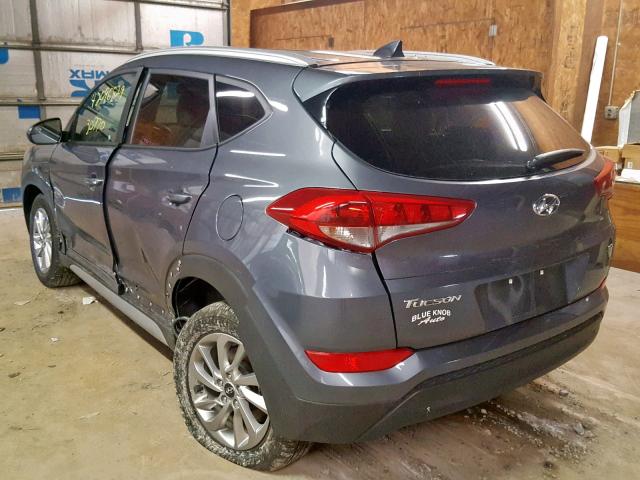 KM8J3CA48JU647251 - 2018 HYUNDAI TUCSON SEL BLUE photo 3