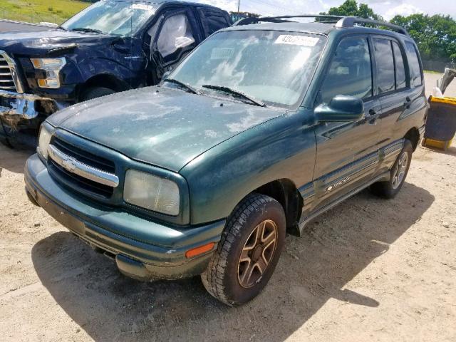 2CNBJ634146914354 - 2004 CHEVROLET TRACKER LT GREEN photo 2