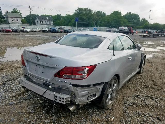 JTHFF2C20A2506644 - 2010 LEXUS IS 250 SILVER photo 4