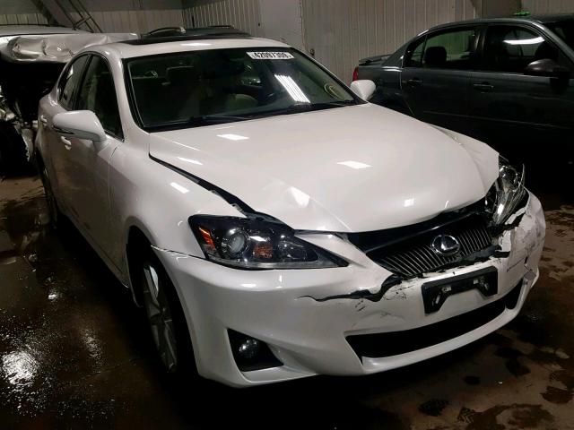 JTHCF5C20B2035164 - 2011 LEXUS IS 250 WHITE photo 1