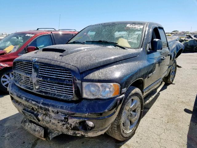 1D7HA18D64J206488 - 2004 DODGE RAM 1500 S BLACK photo 2