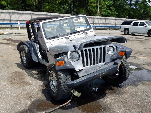 1J4FA29133P302936 - 2003 JEEP WRANGLER / SILVER photo 1