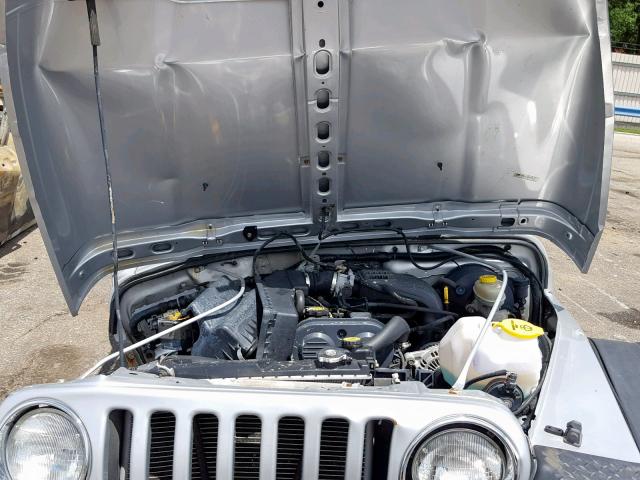 1J4FA29133P302936 - 2003 JEEP WRANGLER / SILVER photo 7