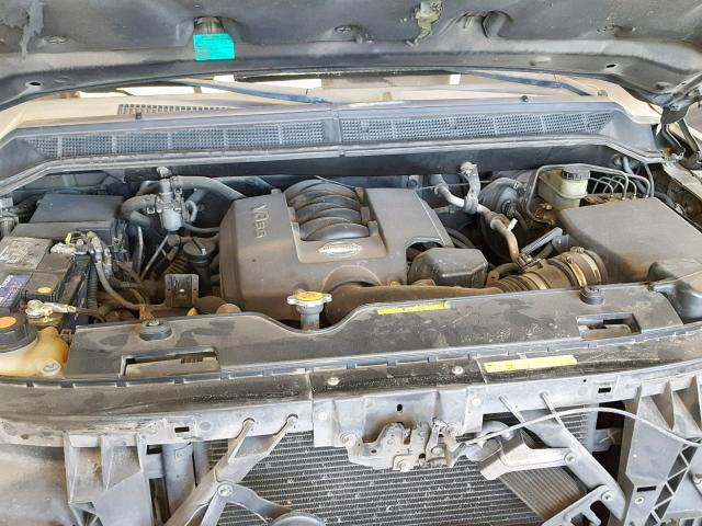 5N1AA08AX4N704693 - 2004 NISSAN ARMADA SE GRAY photo 7