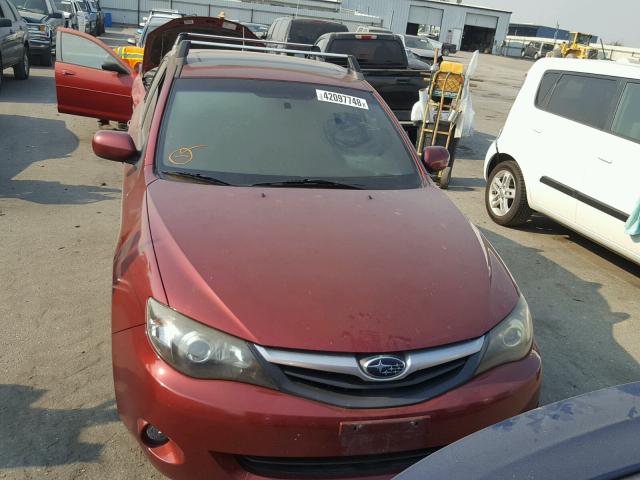 JF1GH6B60BH800948 - 2011 SUBARU IMPREZA 2. MAROON photo 9