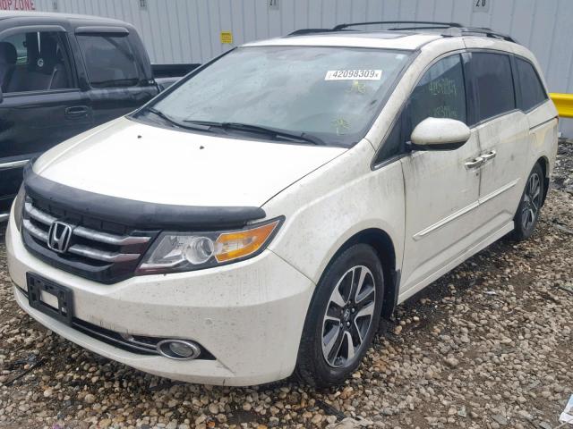 5FNRL5H91FB019617 - 2015 HONDA ODYSSEY TO WHITE photo 2