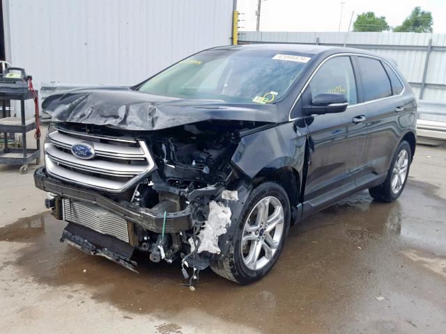 2FMPK4K98JBB74129 - 2018 FORD EDGE TITAN BLACK photo 2