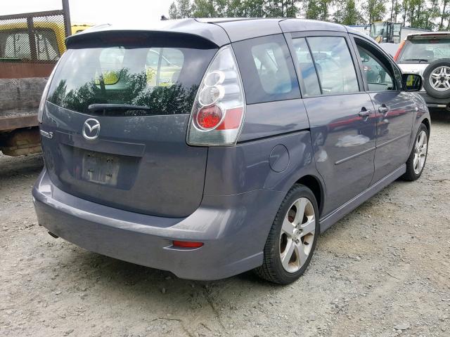 JM1CR293970137038 - 2007 MAZDA 5 GRAY photo 4