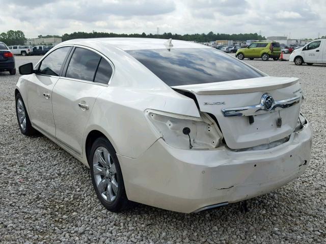 1G4GE5ED0BF206424 - 2011 BUICK LACROSSE C WHITE photo 3