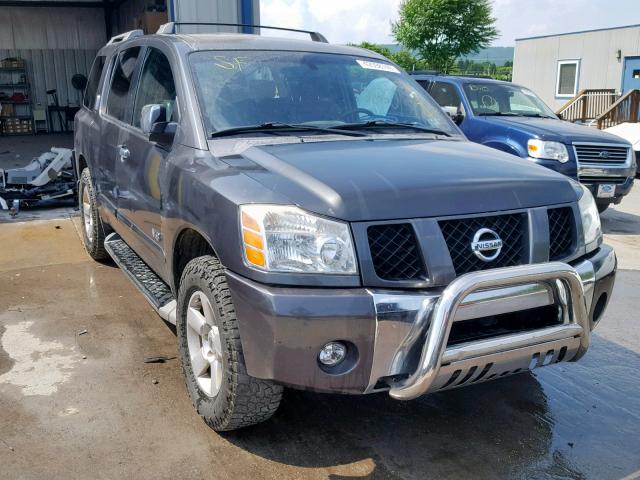 5N1AA08B36N731309 - 2006 NISSAN ARMADA SE GRAY photo 1