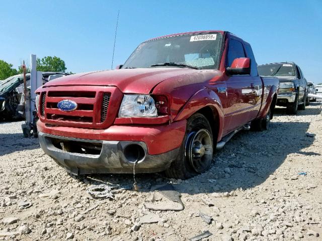 1FTKR4EE5APA11577 - 2010 FORD RANGER SUP RED photo 2