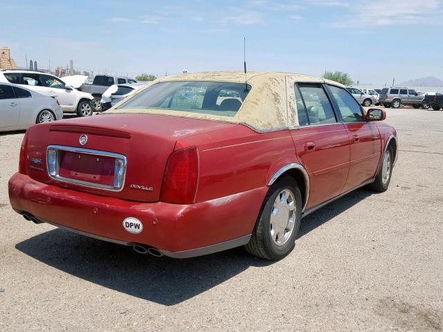 1G6KD54Y21U246930 - 2001 CADILLAC DEVILLE MAROON photo 4