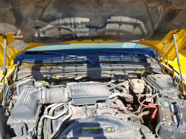 1D7HW48N46S644001 - 2006 DODGE DAKOTA QUA YELLOW photo 7