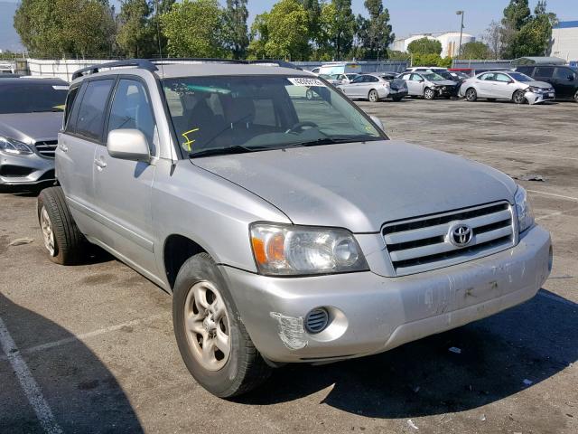 JTEGD21A760136975 - 2006 TOYOTA HIGHLANDER SILVER photo 1