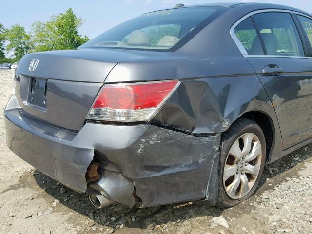 1HGCP26809A071189 - 2009 HONDA ACCORD EXL GRAY photo 9