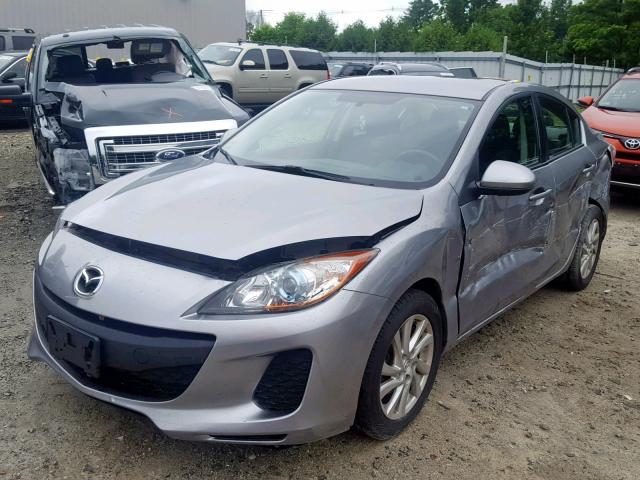 JM1BL1V8XC1694411 - 2012 MAZDA 3 I GRAY photo 2