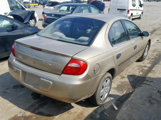 1B3ES26C63D187708 - 2003 DODGE NEON SE GOLD photo 4