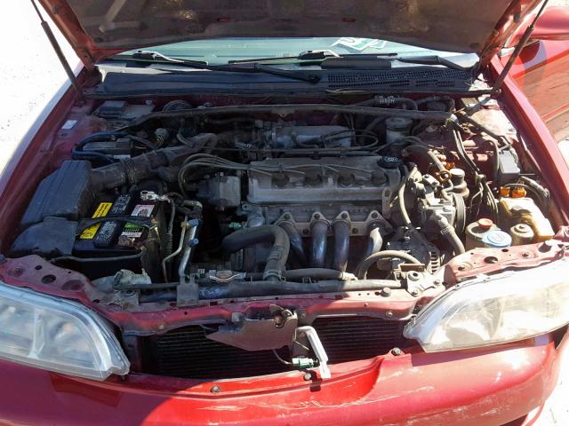 19UYA1151VL021012 - 1997 ACURA 2.2CL RED photo 7