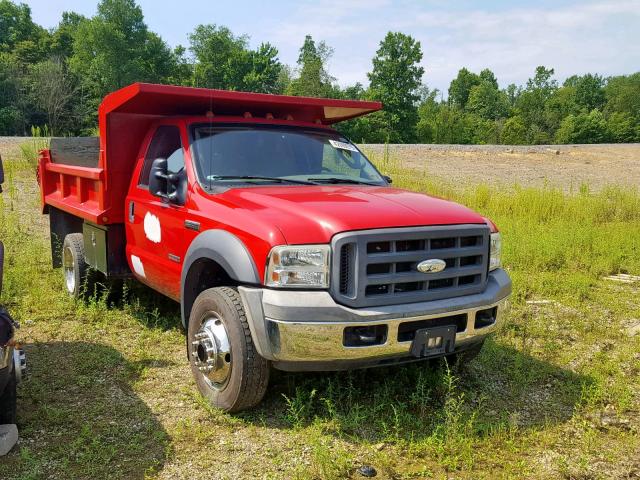 1FDAF57P95EC70286 - 2005 FORD F550 SUPER RED photo 1