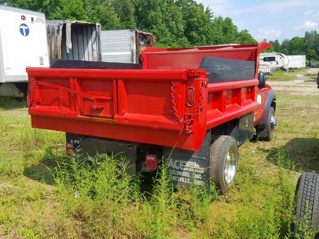 1FDAF57P95EC70286 - 2005 FORD F550 SUPER RED photo 4