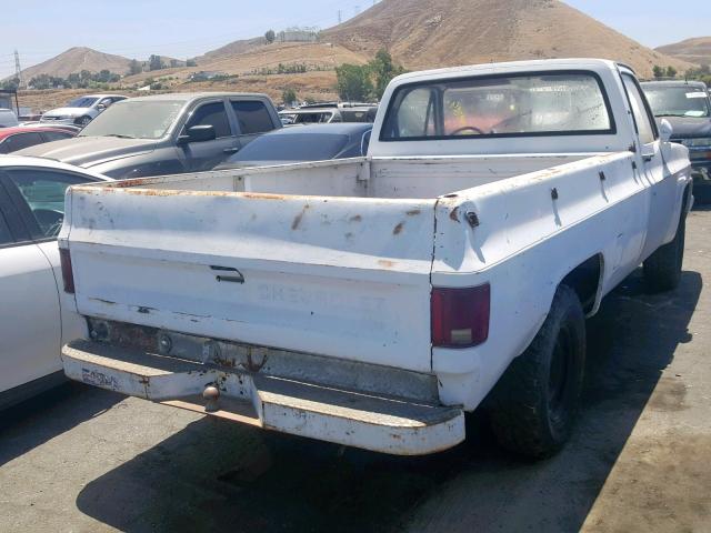 1GCGC24M9EJ178134 - 1984 CHEVROLET C20 WHITE photo 4