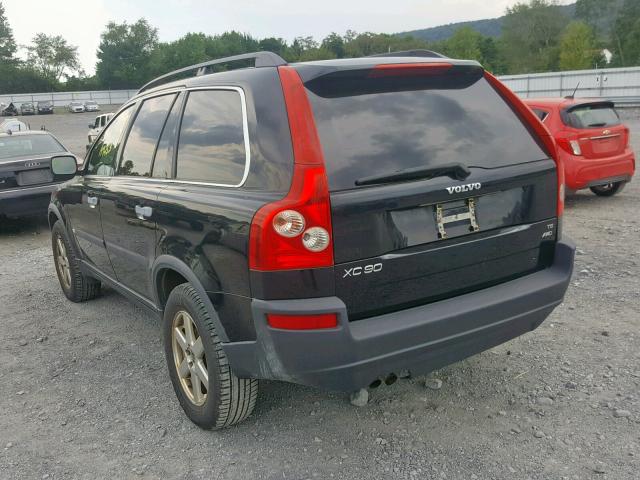 YV1CZ911851138315 - 2005 VOLVO XC90 T6 BLACK photo 3