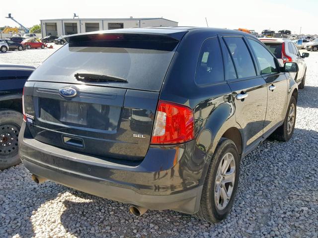 2FMDK3JC4BBA88392 - 2011 FORD EDGE SEL BLACK photo 4