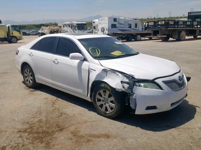 4T1BB46K59U070498 - 2009 TOYOTA CAMRY HYBR WHITE photo 1