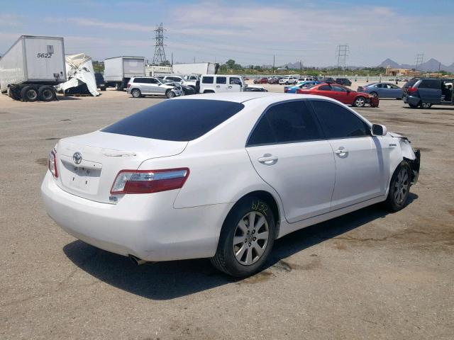 4T1BB46K59U070498 - 2009 TOYOTA CAMRY HYBR WHITE photo 4