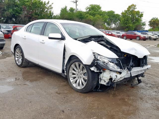 1LNHL9DR7AG606648 - 2010 LINCOLN MKS WHITE photo 1