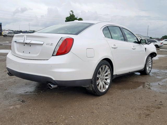 1LNHL9DR7AG606648 - 2010 LINCOLN MKS WHITE photo 4