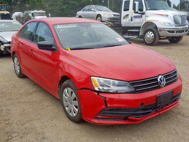 3VW1K7AJ8FM271082 - 2015 VOLKSWAGEN JETTA BASE RED photo 1