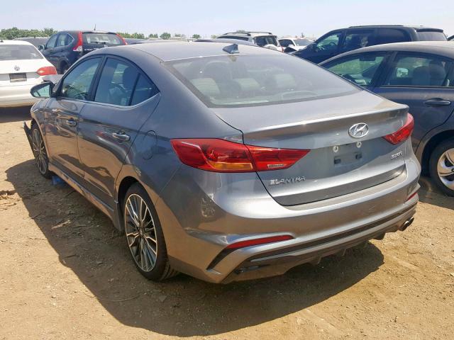 KMHD04LB7JU474538 - 2018 HYUNDAI ELANTRA SP SILVER photo 3