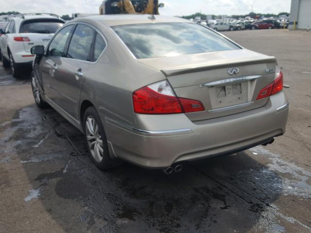 JNKAY01F98M651727 - 2008 INFINITI M35 BASE TAN photo 3