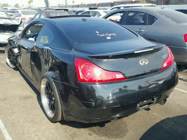 JNKCV64E48M103948 - 2008 INFINITI G37 BASE BLACK photo 3