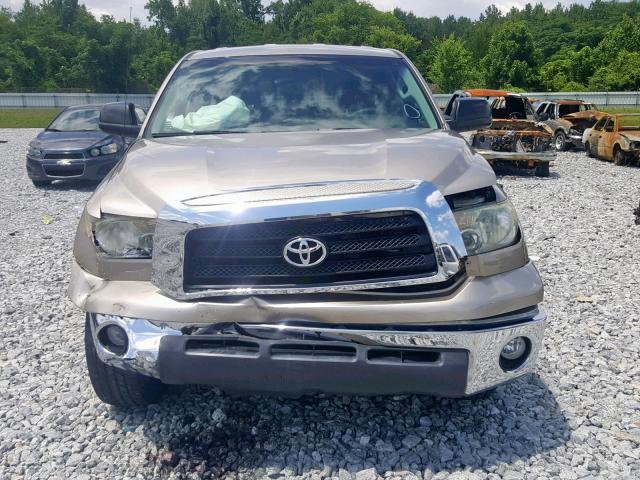 5TFRV54128X052628 - 2008 TOYOTA TUNDRA DOU BEIGE photo 9