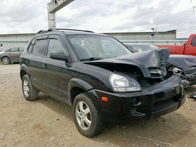 KM8JM12B76U253715 - 2006 HYUNDAI TUCSON GL BLACK photo 1