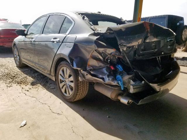 1HGCP3F88BA028893 - 2011 HONDA ACCORD EXL GRAY photo 3