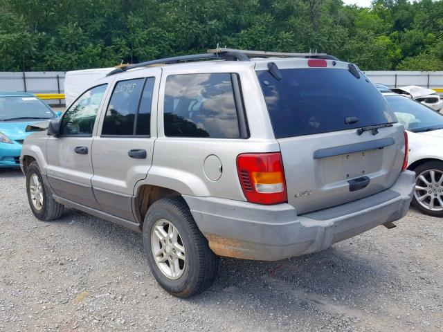 1J4GX48S13C504819 - 2003 JEEP GRAND CHER GRAY photo 3