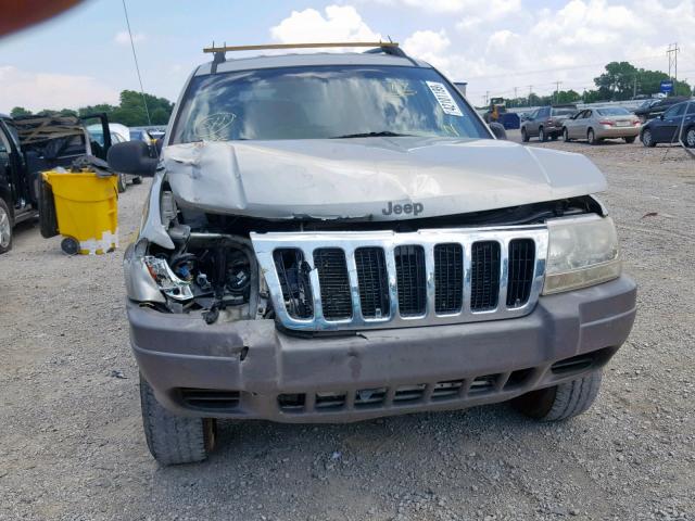 1J4GX48S13C504819 - 2003 JEEP GRAND CHER GRAY photo 9