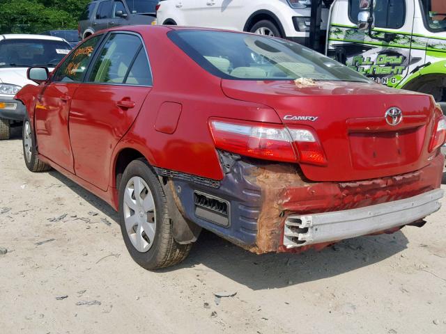 4T1BE46K87U062402 - 2007 TOYOTA CAMRY NEW RED photo 3